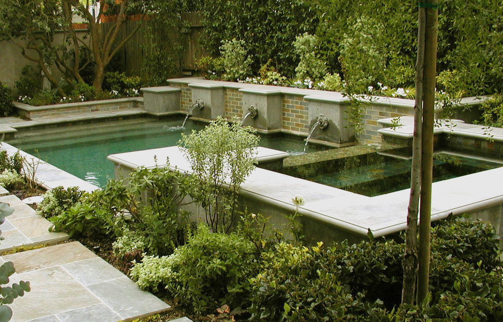 Inspiration for a traditional rectangular pool in Los Angeles.
