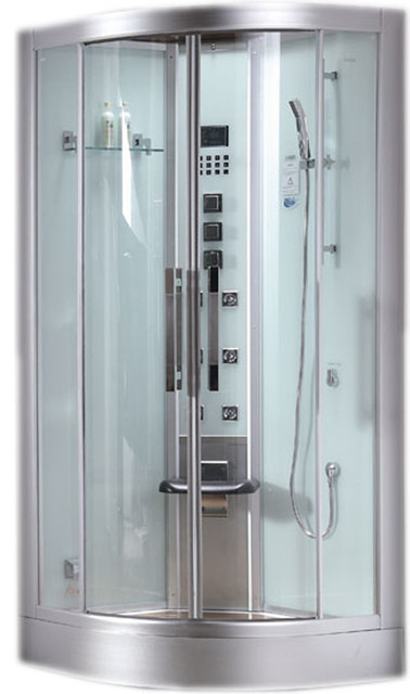 39" Walk In Corner Steam Shower - Contemporary - Steam ...