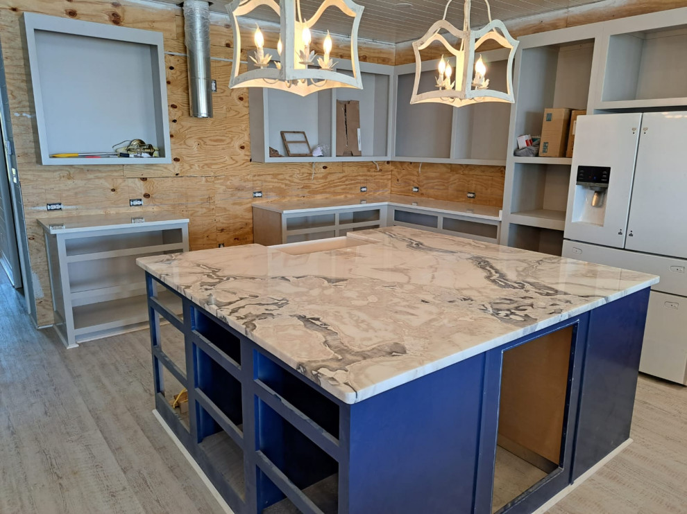 Oyster White Marble Kitchen Countertops Kitchen Other by Paradise