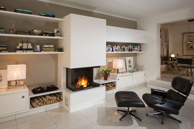 Heizkamin contemporary-living-room