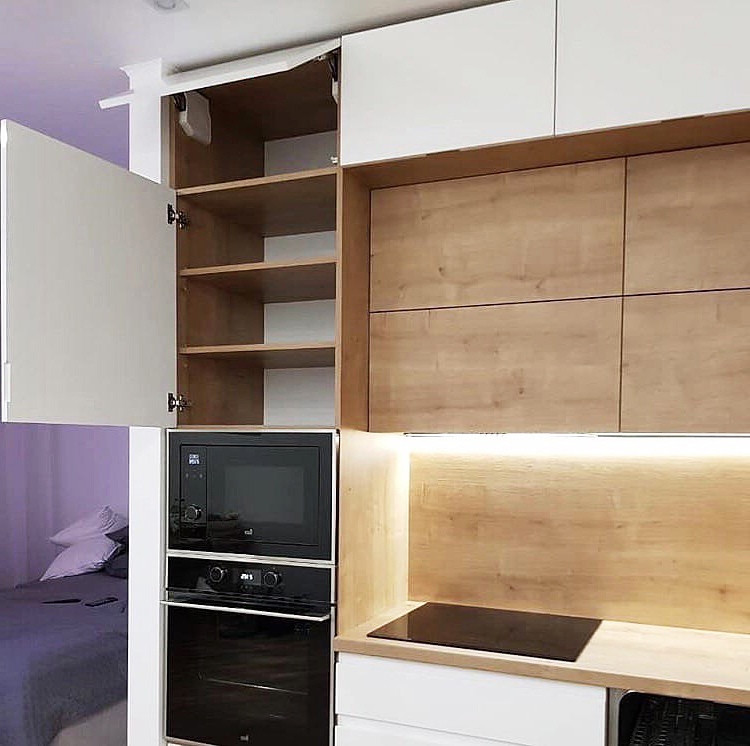 Кухня на заказ - фасады ЛДСП Egger - матовые и глянцевые