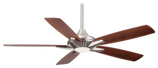Ceiling Fan, Brushed Nickel With Frosted Glass