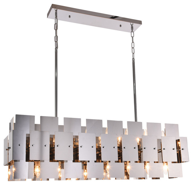 Stainless Steel Geometric Frame Light Fixture Contemporary Geometric Frame Light Fixture