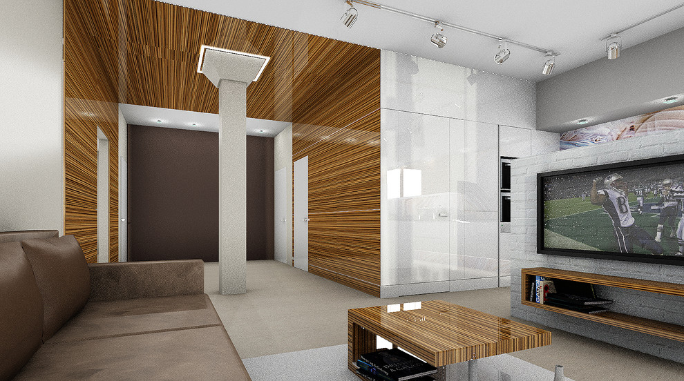 Кухня Contura и гостиная