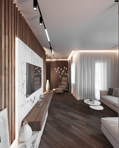 Интерьер в темных тонах