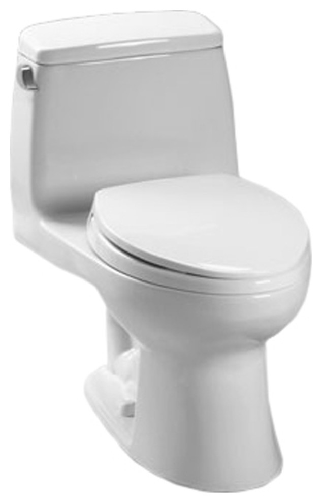 Toto UltraMax 1-Piece Round Bowl 1.28 GPF Toilet - Traditional ...