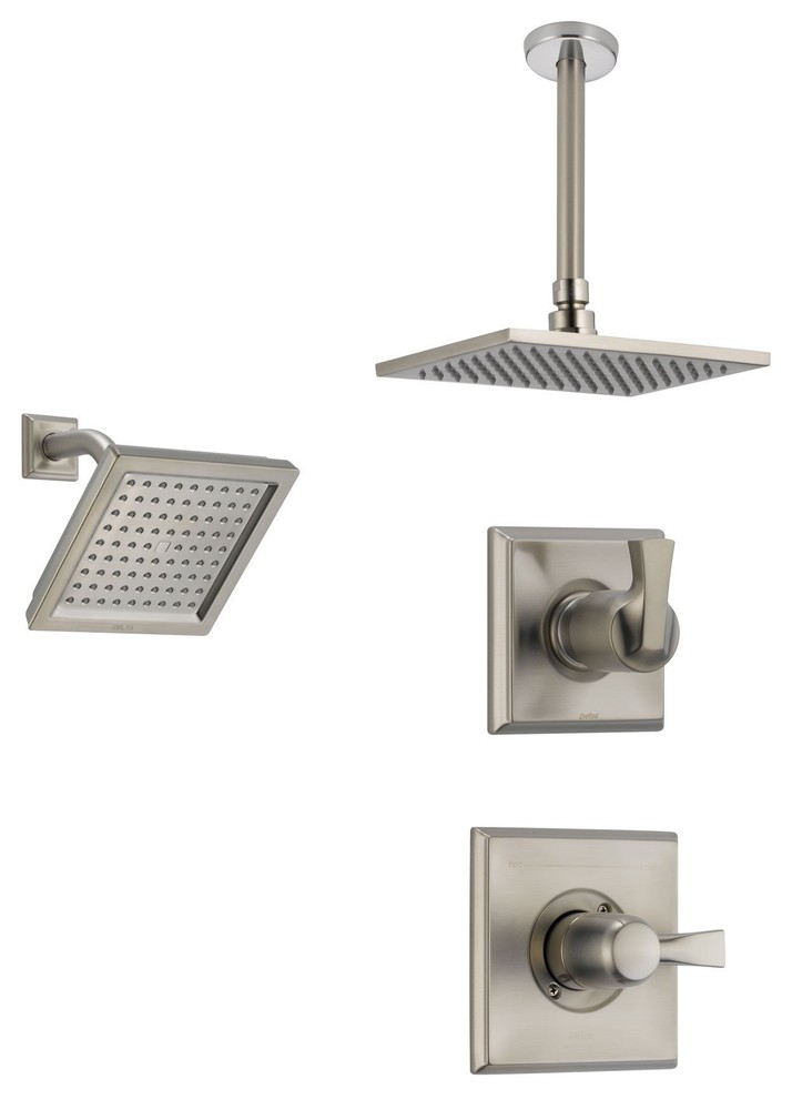 Delta Dryden Collection Stainless Steel Finish Custom Shower
