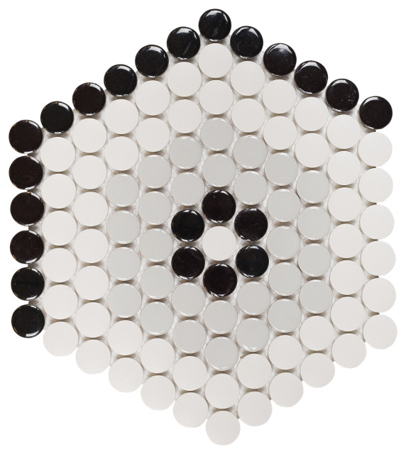 Designer Hexagon Imagination Mosaic, Set of 4, Brisbane