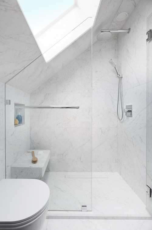 Contemporary Bathrooms with Glass Showers