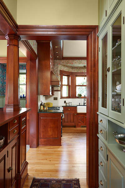 Traditional kitchen in Minneapolis.