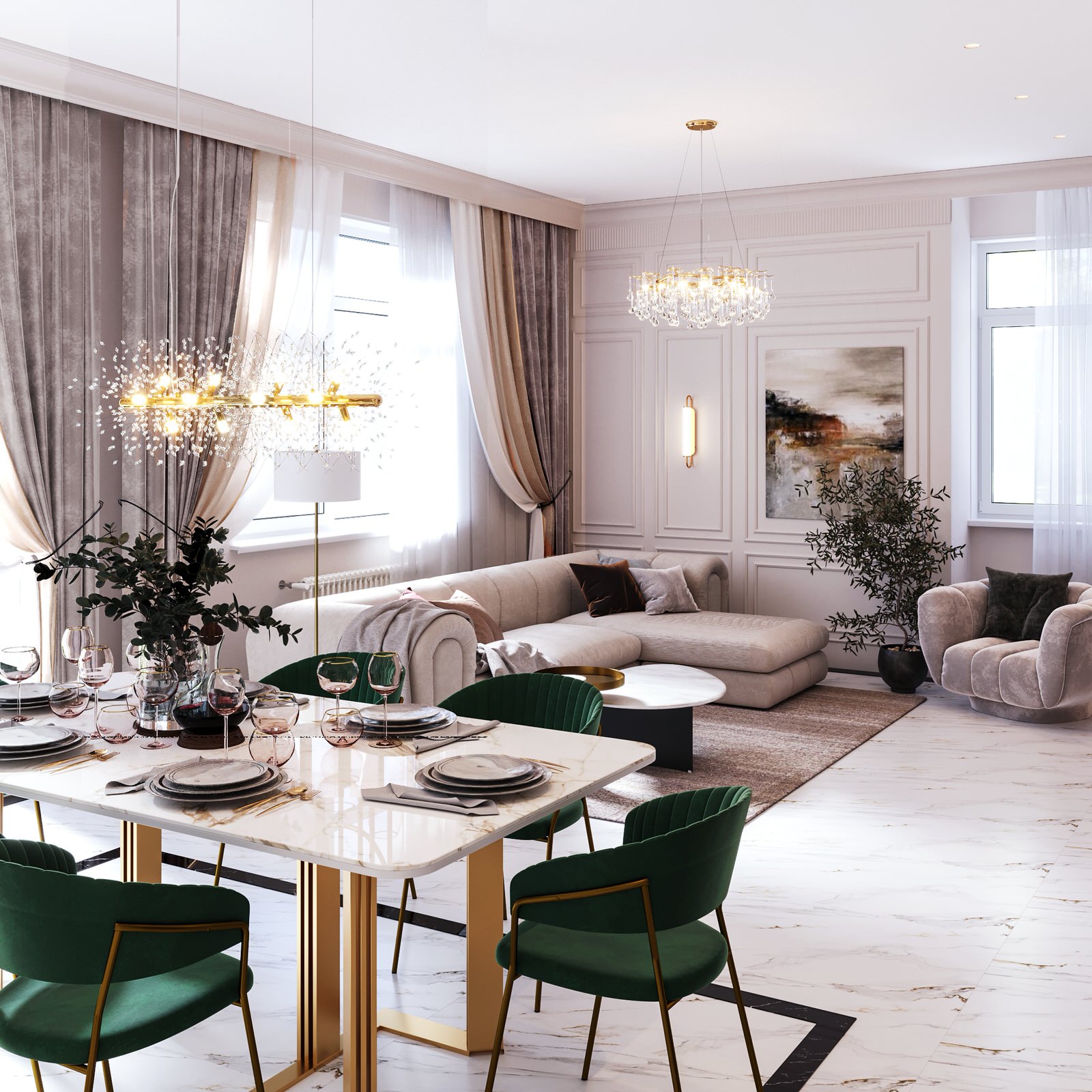 Дизайн интерьера частного дома Нерастанное