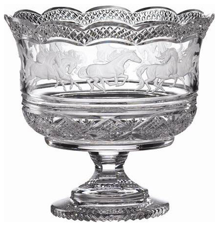 Waterford Crystal Large Horse Trophy Bowl Limited Edition 156246