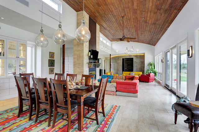 Silo House modern-esszimmer