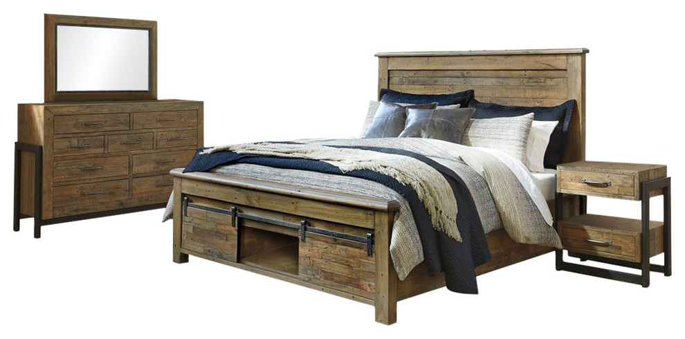 Ashley Sommerford 4 Piece Room Set Brown Bedroom Furniture Sets By Amoc - Sommerford Queen Bed Ashley Sommerford 4 Piece Room Set Brown Bedroom Furniture Sets By Amoc - Sommerford Queen Bed