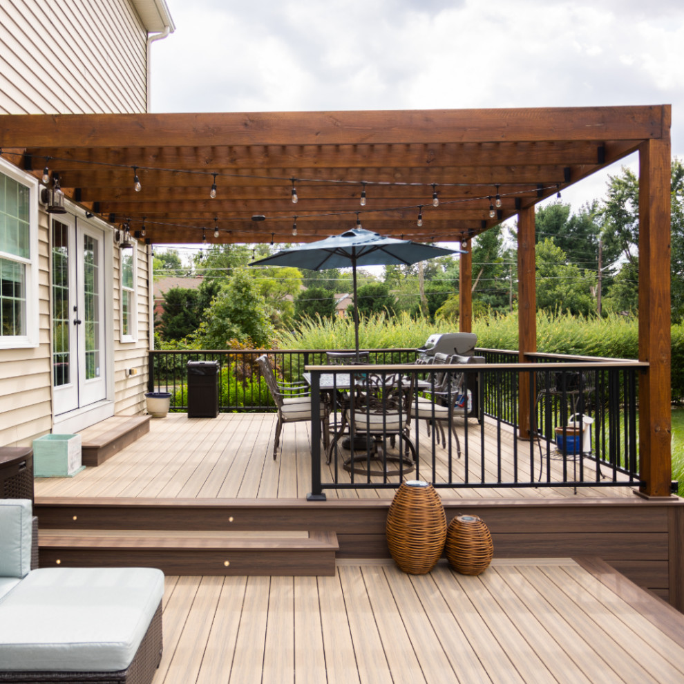 Voyage Decking in Costa & Khaya Transitional Deck Grand Rapids