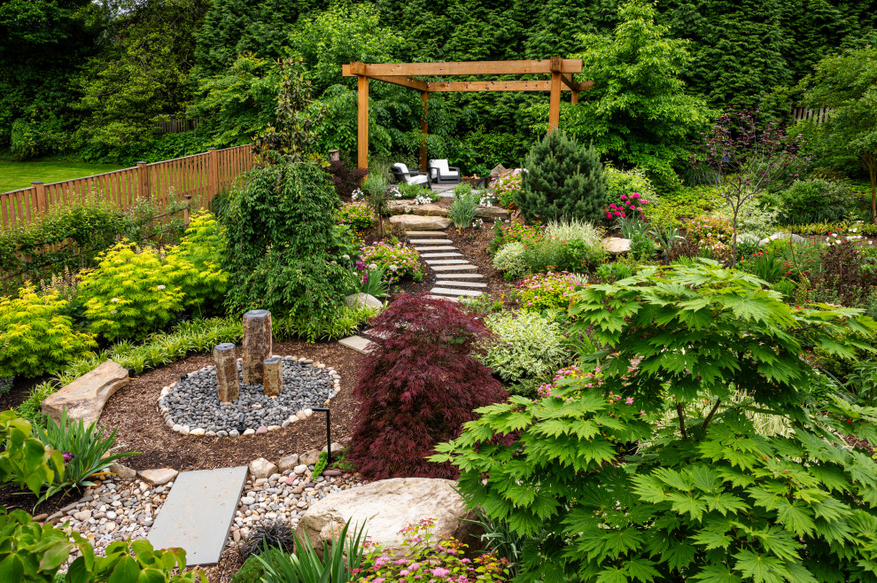 This is an example of a transitional landscaping in DC Metro.