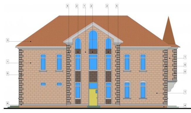 Кирпичный индивидуальный жилой дом [001.14]