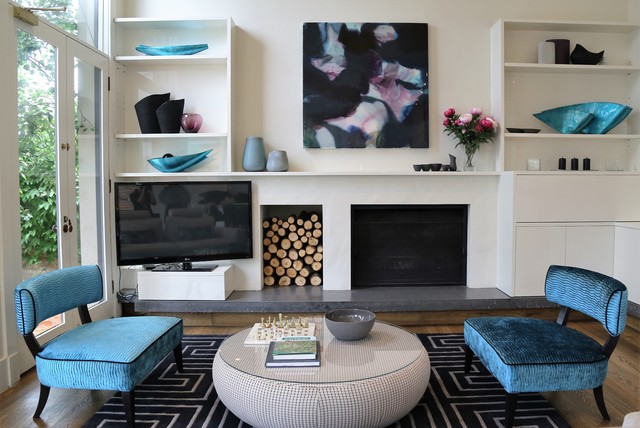 Inner Melbourne Residence contemporary-living-room