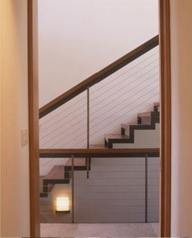 This is an example of a modern staircase in San Francisco.