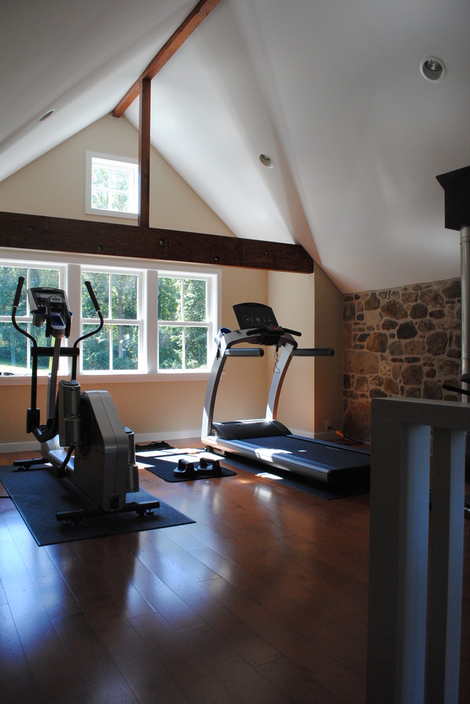 This is an example of a country home gym in Philadelphia.