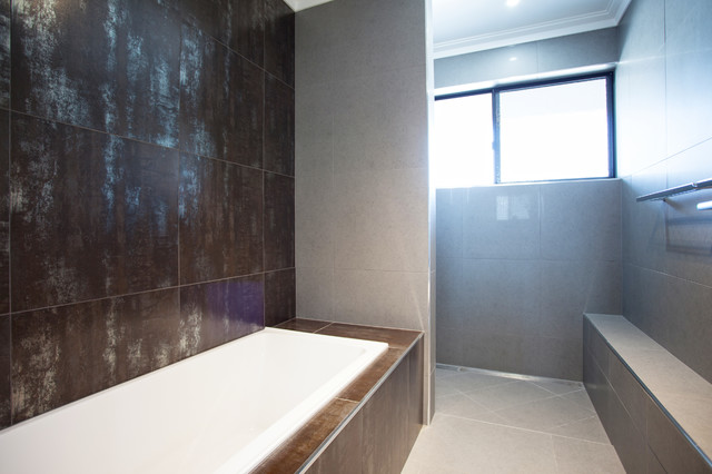Angular Abode modern-bathroom