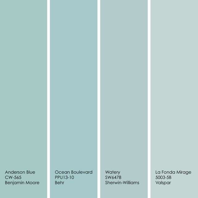 Duck Egg Blue Colour Chart