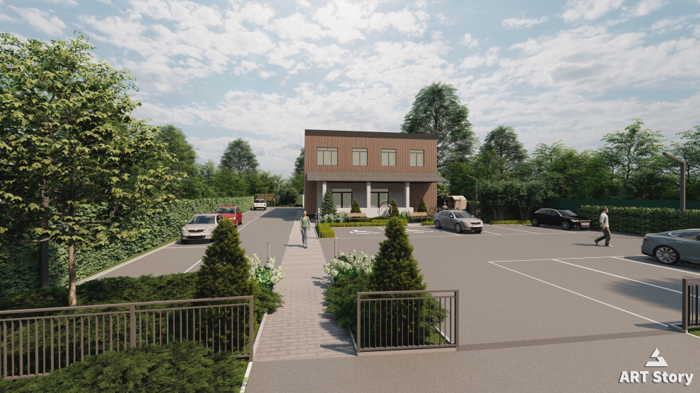 Въезд на парковку