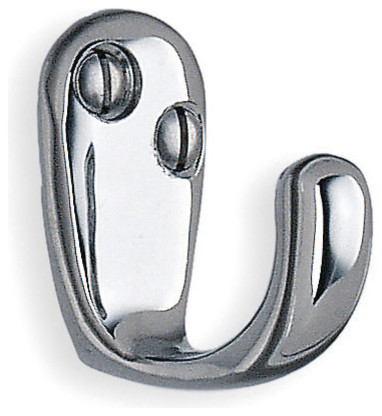 Smedbo Bk245 Beslagsboden 1 1 2 Single Wall Hook Polished Chrome Contemporary Wall Hooks By Knobdeco