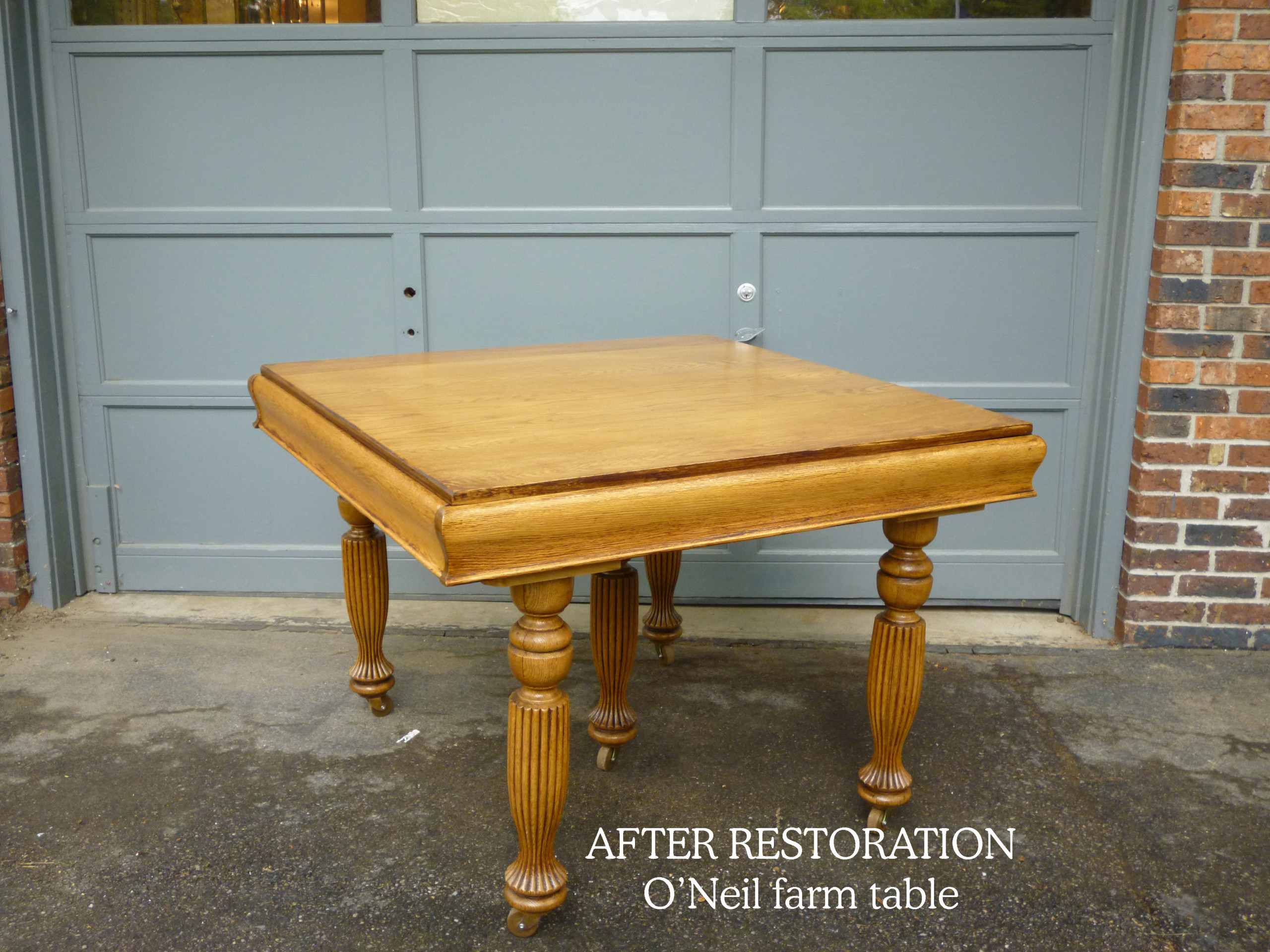 O'Neil farm table restoration