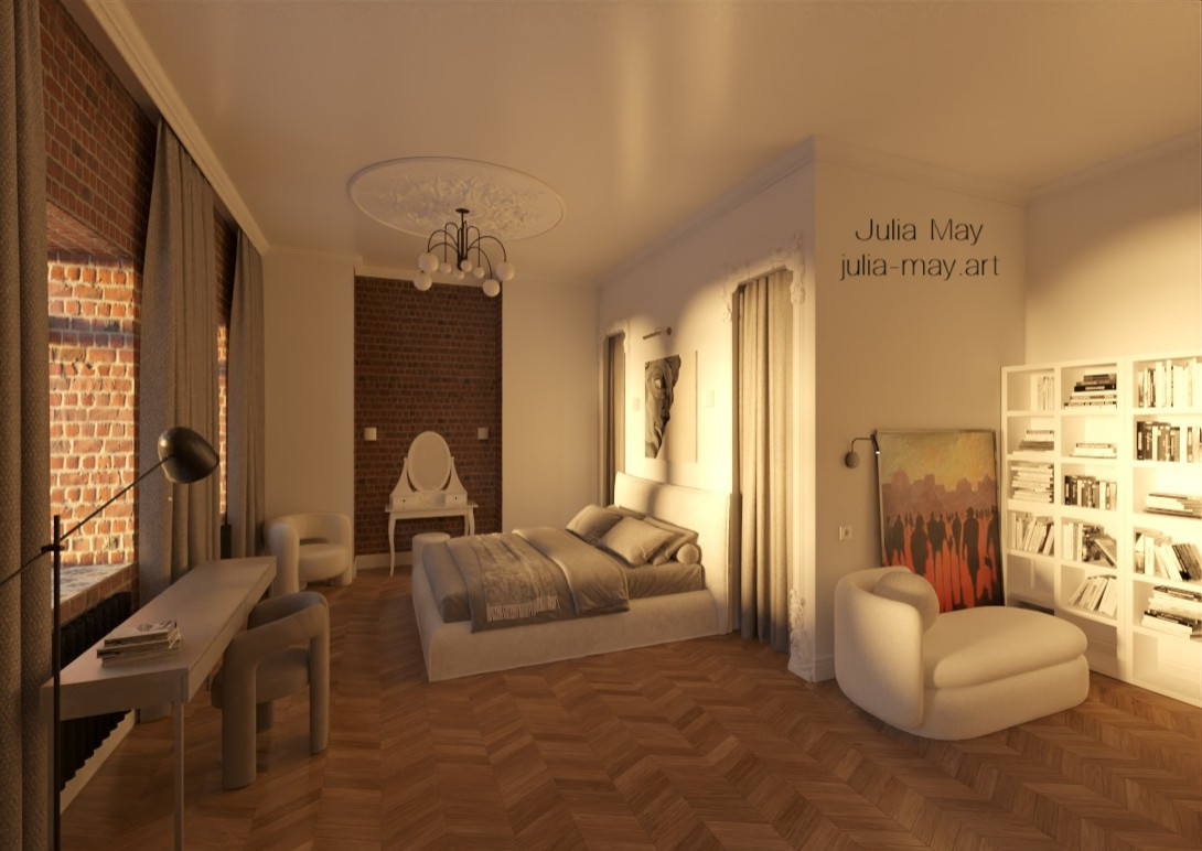 Дизайн-проект квартиры в историческом центре Санкт Петербурга в классическом сти