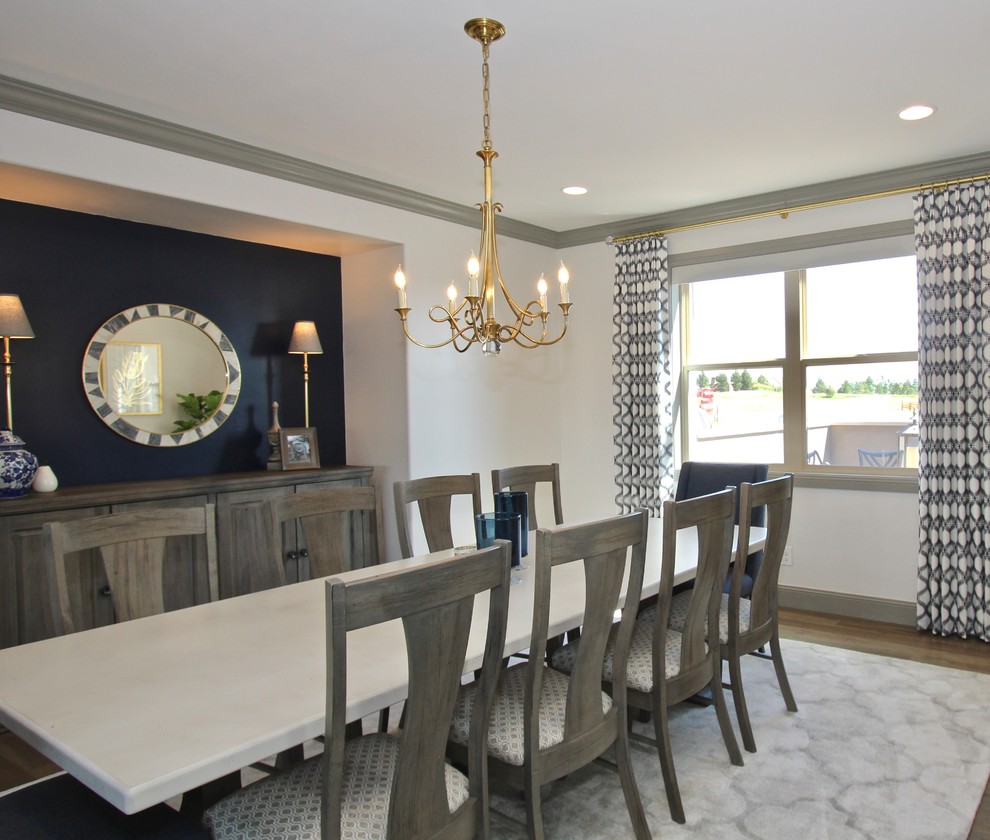 Dining room - transitional dining room idea in Denver