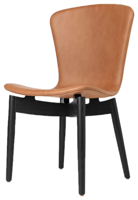 مجمدة كلفة غادر Leather Dining Chairs, Folio Saddle Top Grain Leather Dining Chair