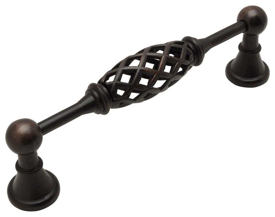 Cosmas 17495ORB Oil Rubbed Bronze 5” CTC (128mm) Birdcage Pull