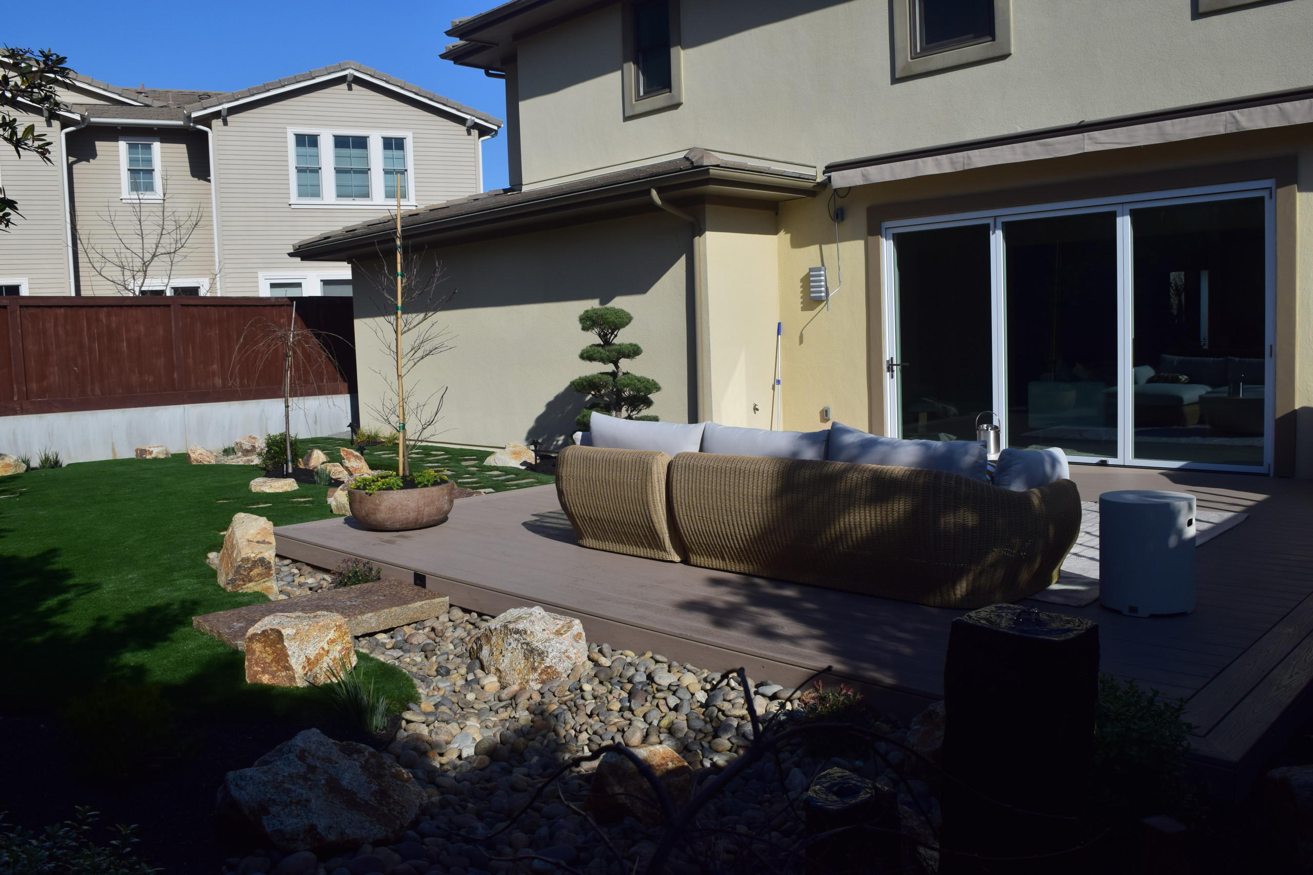 Modern Asian Inspired Backyard in Palo Alto