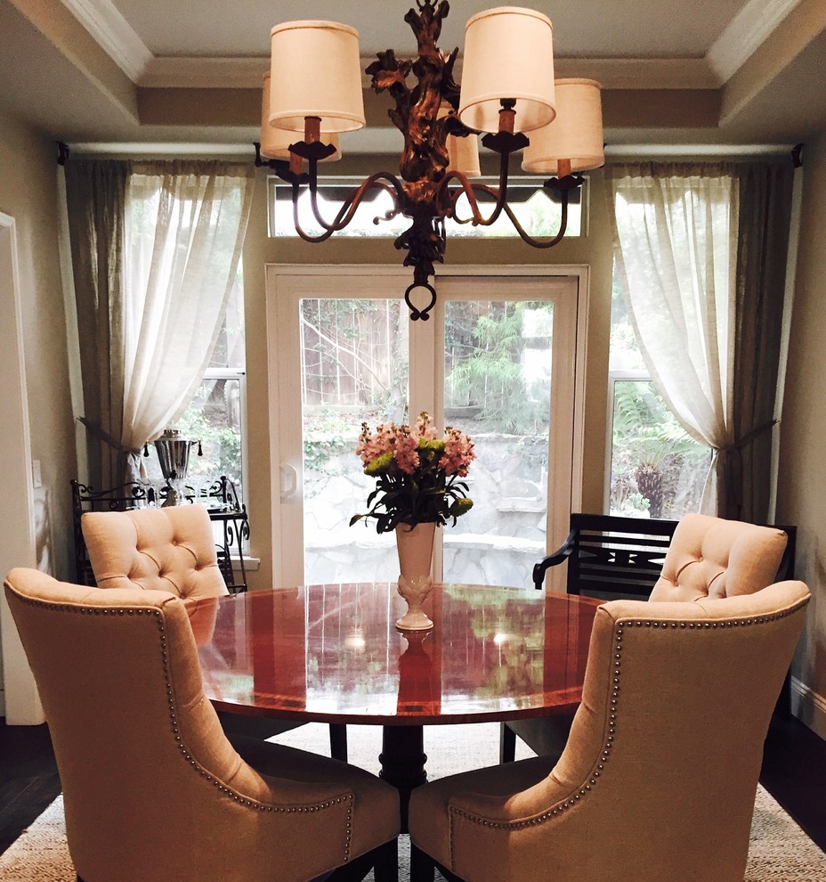 Photo of a transitional dining room in San Diego.
