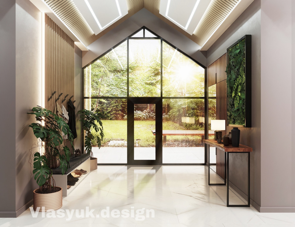 Проект холла частного дома