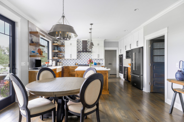 Kitchen of the Week: Soft Transitional Feel in Taupe and Wood