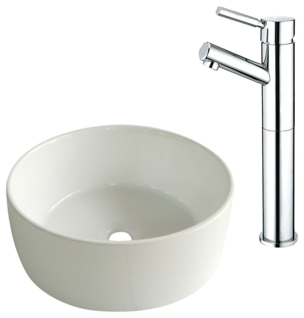 Kingston Brass Ev3103ks8411dl Vessel Sink And Faucet Combo White Contemporary Bathroom Sinks By - Kingston Brass Vessel Sinks Kingston Brass Ev3103ks8411dl Vessel Sink And Faucet Combo White Contemporary Bathroom Sinks By - Kingston Brass Vessel Sinks