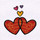 FANCIFUL CONNECTED HEARTS EMBROIDERY DESIGN