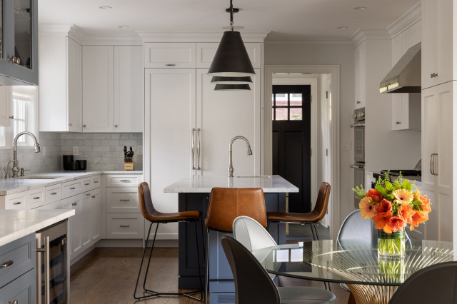 White & Bright moderno-cucina
