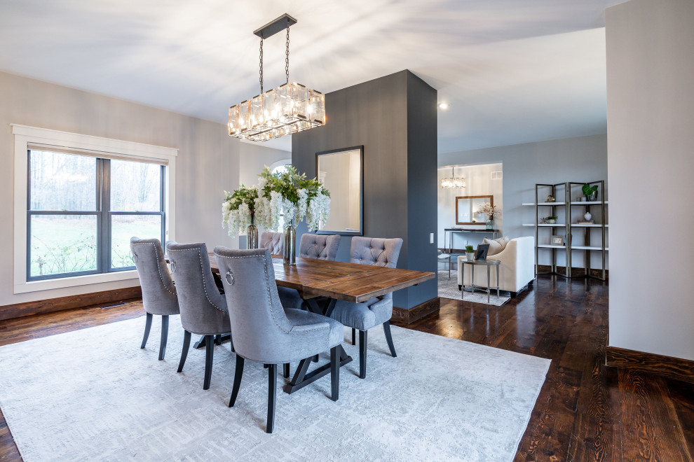 Caledon Modern Farmhouse Dining Room Toronto by Lori Pedersen