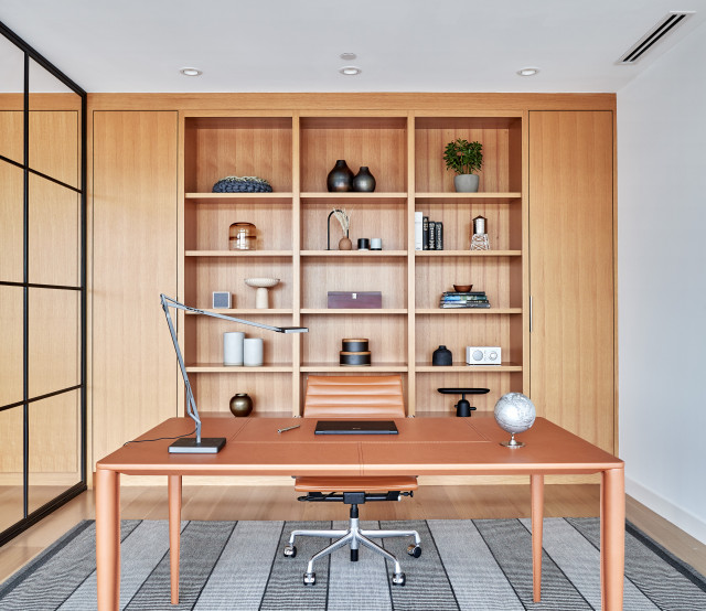 Riverside modern-arbeitszimmer