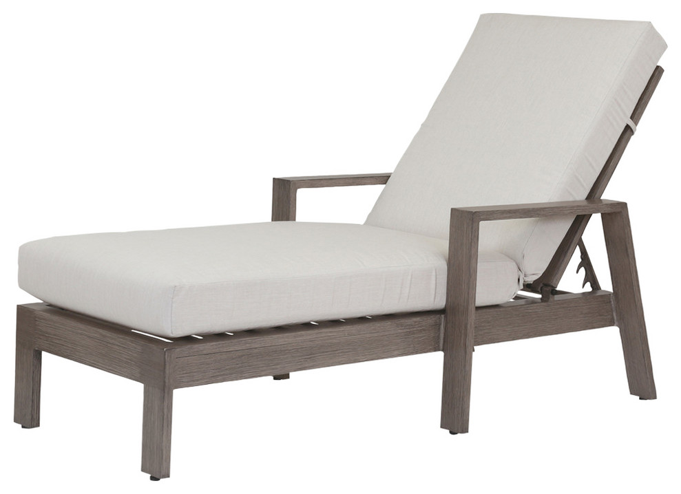  Sunset West Laguna Chaise Lounge With Cushions Canvas 