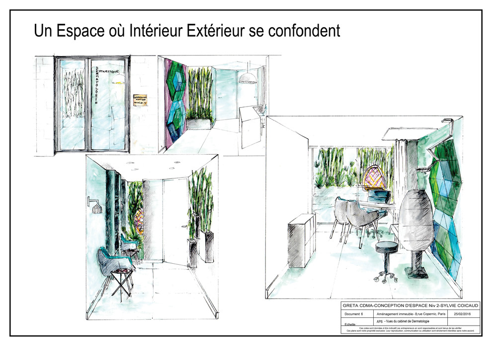 Etude & Conception d'un Cabinet de Dermathologie - Paris 16ème :