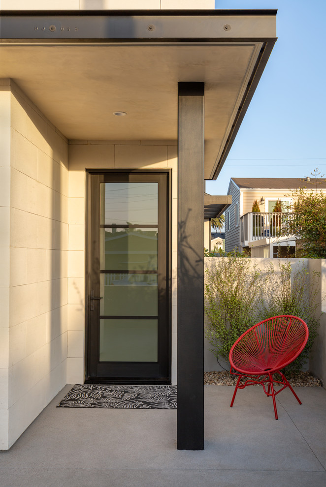 This is an example of a modern entryway in Orange County.