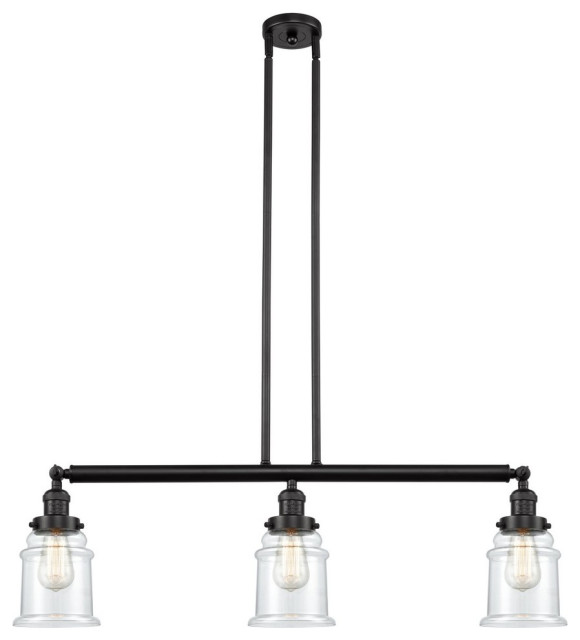 Innovations Canton 3-Light Dimmable LED Island Light, Oiled Rubbed Bronze