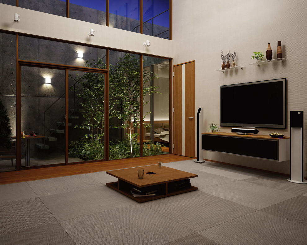 This is an example of an asian living room in Tokyo.