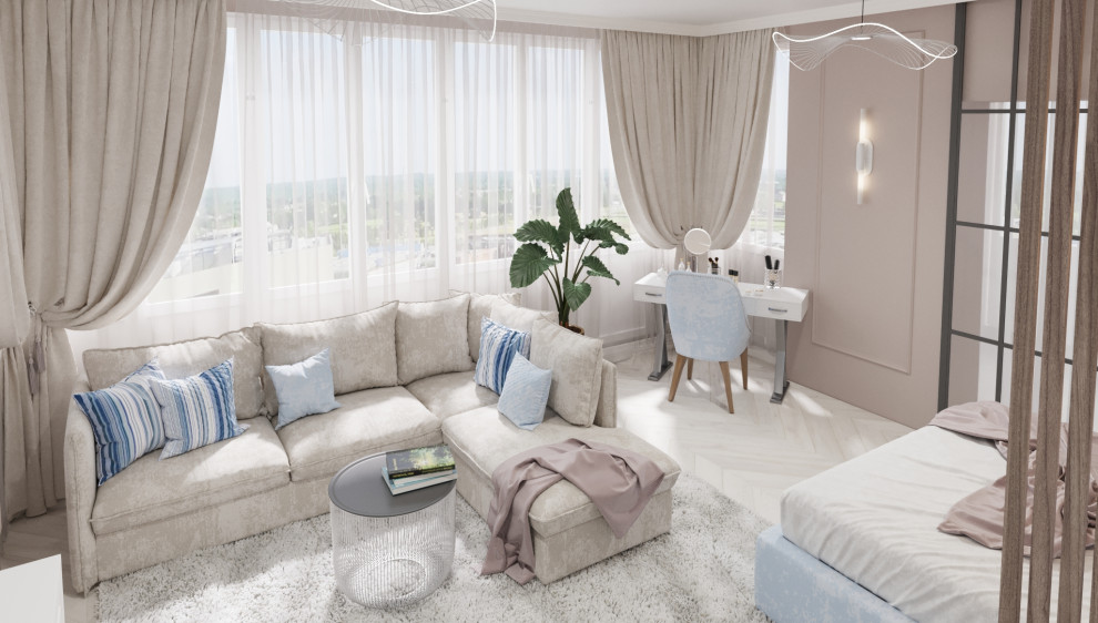 легкая неоклассика в голубом