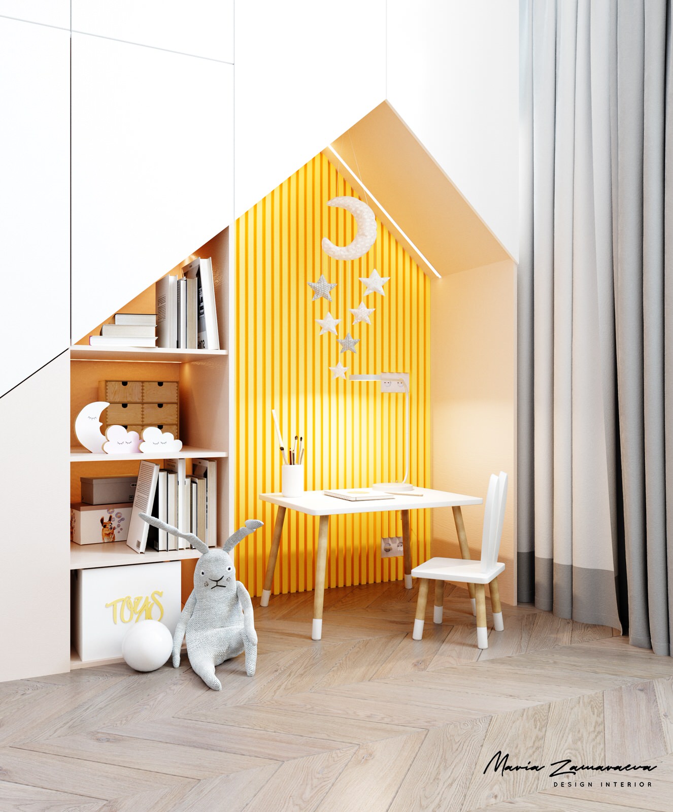 Детская комната для девочки с ламами