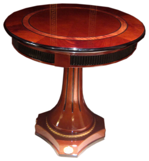 Infinity 25.59" Small Round Table Traditional Side Tables And End